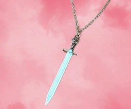 Sword Glow  In The Dark Necklace - Silver Gothic Jewellery - £9.95 GBP