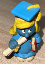 1981 Vintage Smurfette Graduation Smurfs Peyo/Schleich/W. Berrie &amp; Co. 20151 PVC - £9.05 GBP