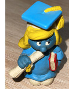 1981 Vintage Smurfette Graduation Smurfs Peyo/Schleich/W. Berrie &amp; Co. 2... - $15.58 CAD