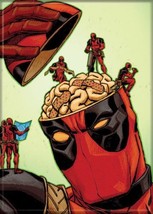 Marvel Comics Deadpool Skull Open w/ Brain Comic Art Refrigerator Magnet... - $3.99