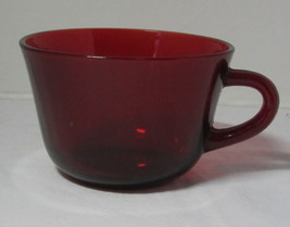 Ruby Red Depression Glass Tea Coffee Cup Mug USED - $16.79