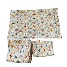 PB Teen Pottery Barn Teen Tan NFL Football Standard Pillowcases Full Fla... - $28.49