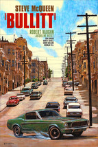 Bullitt Steve McQueen San Francisco Ford Mustang Movie Poster Giclee 16x24 Mondo - £78.65 GBP