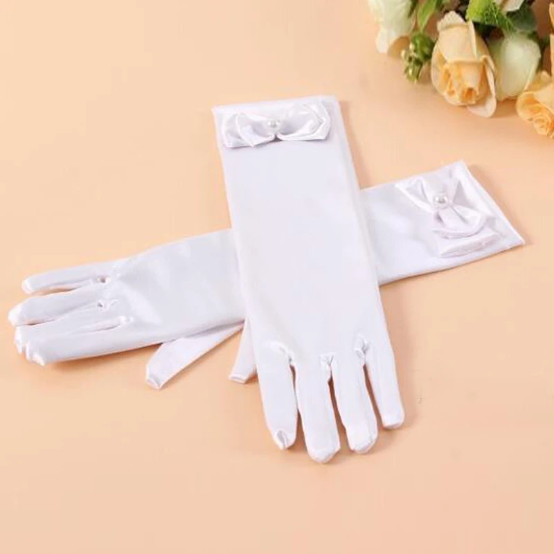 Play Long Satin Gloves For Play Performance Finger Wedding Party Gloves For Flow - £23.23 GBP