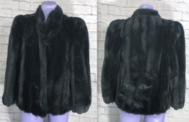 Sasson New York Paris Faux Fur Black Size 7 Vintage Union Made Fashion J... - $42.18