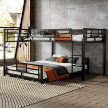 Queen Murphy Bed Cabinet with Charging &amp; Storage Drawer - Rustic Gray - $13,347.48 MXN