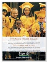 Bayer Pharmaceuticals Medical Research Grads Vintage 1997 Full-Page Maga... - $9.70