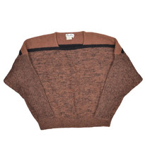Vintage Lily Chao Mohair Blend Sweater Womens 40 L Brown Oversized Pullover - £25.60 GBP