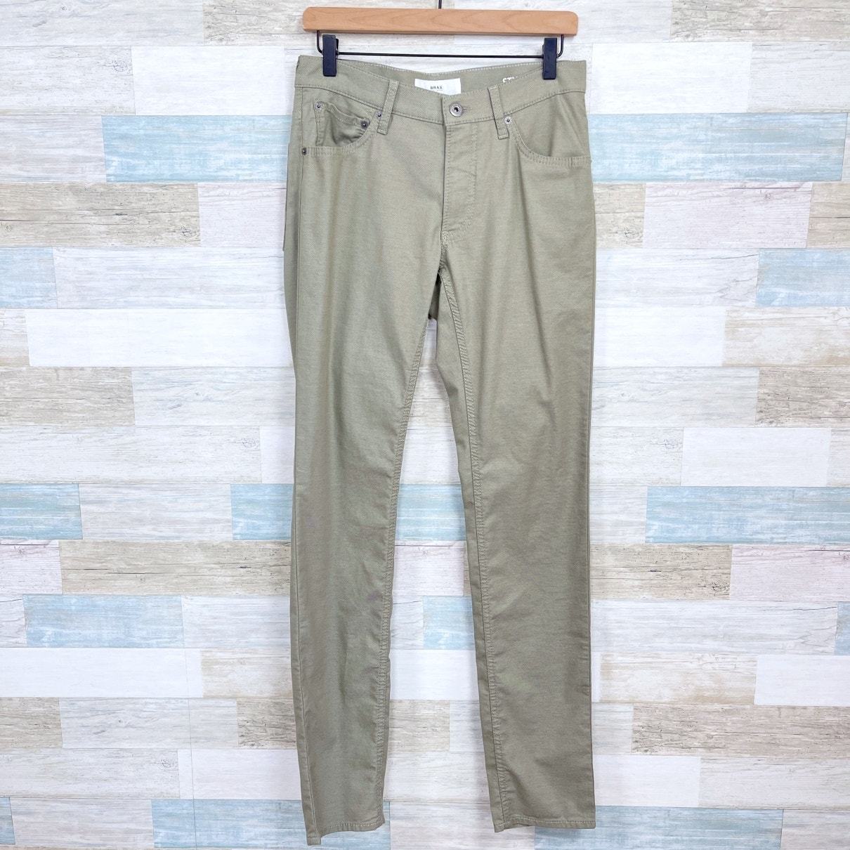 BRAX Chuck Hi Flex Jeans Green Slim Straight Leg Lightweight Stretch Men... - £66.84 GBP