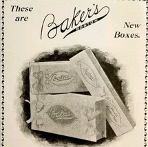 Baker&#39;s Chocolates Boston Food Fair 1897 Advertisement Victorian Dessert... - $24.99
