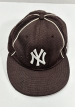 New York Yankees New Era 59FIFTY  Winter Hat Cap Size 7 Brown 55.8cm - $19.50