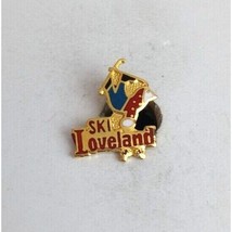 Vintage Ski Loveland Colorful Lapel Hat Pin - £8.05 GBP