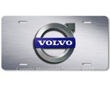 Volvo Logo Inspired Art on Gray FLAT Aluminum Novelty Auto Car License T... - $17.99