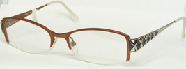 St.Moritz By Ama 4731-004 ORANGE-BROWN /SILVER Eyeglasses Titanium 53-18-135mm - £62.73 GBP