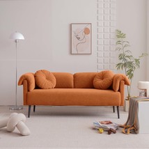 Modern Lamb Wool Sofa: Small Space Solution - £350.32 GBP