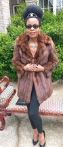 Designer Fab Elegant vtg guaranteed sable Fur Coat jacket bolero S-6 $30,000+ - £1,582.42 GBP