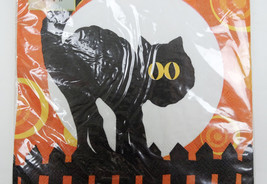 Cypress Home Halloween Art Black Cat Paper Moon Napkins Moon 20 pc Seale... - £11.59 GBP