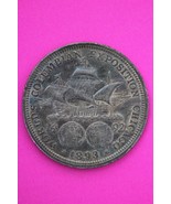 1893 Columbian Chicago Worlds Exposition Commemorative Silver Half Dolla... - $32.81 CAD