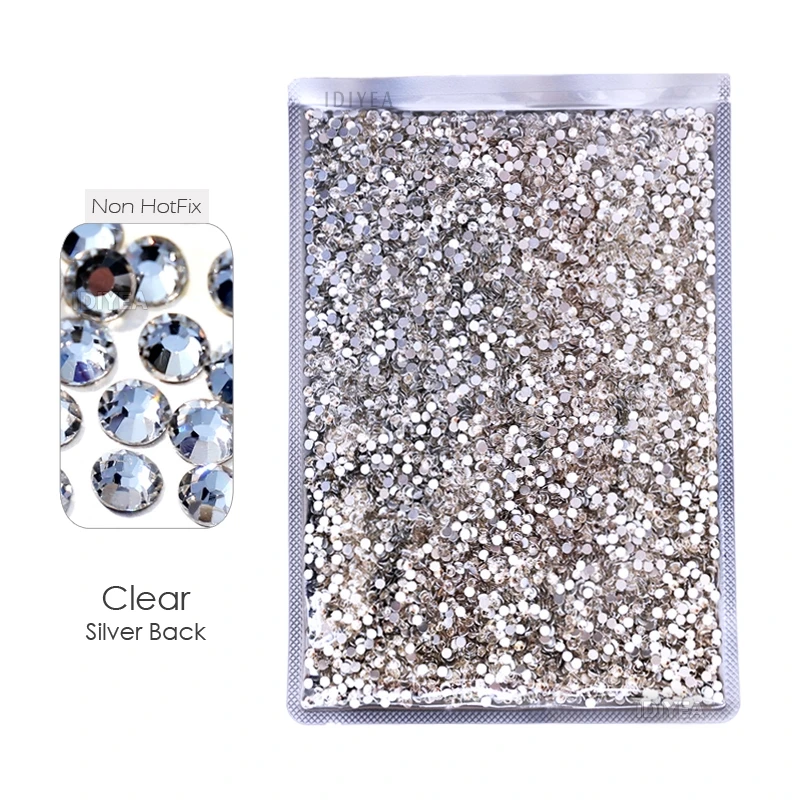 Clear AB Bulk Wholesale Big package Non Hot Fix Crystals Gl Rhinestone SS16 SS20 - £100.19 GBP