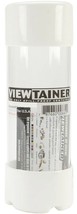 White VIEWTAINER small parts CONTAINER 2&quot; x 6&quot; clear tUbe slit Cap Stora... - $21.79