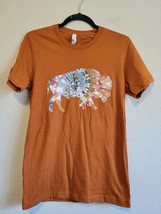 The Drifter Buffalo Bright Tie Dye Buffalo on Rust Tee Small - £22.57 GBP