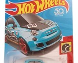 Hot Wheels  2018 HW Daredevils 2/5 Fiat 500 Blue - $3.91