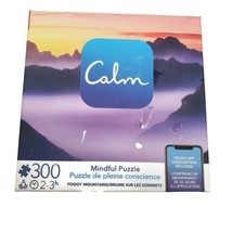 Calm Mindful Jigsaw Puzzle FOGGY MOUNTAINS 300 Pieces #6061076 Meditate - £5.72 GBP