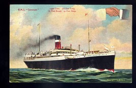 LS3628 - UK Liner - Allan Line - Corsican - Artist U/K - postcard - $4.45