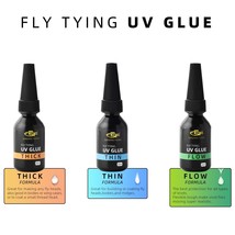 SF 1/3PCS Fly Fishing Fly Tying UV Glue Clear Thick/Thin/Flow 20ml UV Curing Res - £54.99 GBP