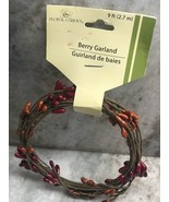 ShipN24Hours.New-Floral Gardens. Orange Berry Garland. 9 ft. 2.7 m. - €11,03 EUR