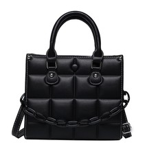 Vintage Small Chain Tote Handbag Women  ed Quality Soft Leather Shoulder Messeng - £38.69 GBP