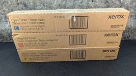 Set of 3 Genuine Xerox Toner Yellow 006R01743, Magenta 006R01744, Cyan 0... - $189.99