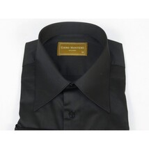 Men's CIERO MONTERO Turkey Cotton Shirt Long Point Callor Stn-15Sk Black image 8