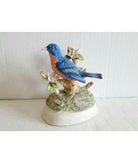 Vintage Gorham Porcelain Blue Robin Bird Figurine Music Box Made in Japa... - $21.68 CAD