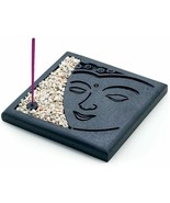 Meditating Buddha Face Burner Complete Set w/ Stones and Incense - $26.94 CAD
