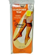 Gossard First Quality Hosiery Vintage 1970&#39;s Suntan Sheer Sandal Foot Kn... - $12.13 CAD