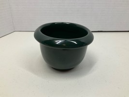 Vintage Frankoma Dark Green Custard Cup Dish Pottery Clay 2.5&quot; Tall x 3&quot; Wide - £7.73 GBP