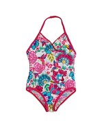 Floral Swim Colorful White Bathing suit Swimsuit Pool Beach Sun Water Va... - £4.69 GBP
