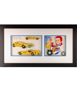1973 &quot;Jeannie&quot; Character Model Sheet Acrylic Painting Cel Collage Hanna-... - €6.348,85 EUR