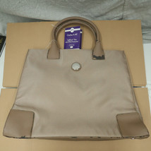 JOY &amp; IMAN Taupe Brown Luxury Tote Bag Purse with Gold Tone with Tags - £23.89 GBP