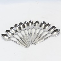 Oneida La Rose Teaspoons Wm A Rogers 6.125&quot; Stainless Lot of 12 Barely Used - £75.98 GBP