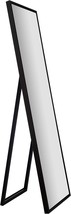 Everly Hart Collection 17.5&quot; X 58&quot; Framed Black Floor Free Standing Mirror With - $99.99