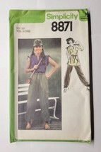 1978 Simplicity Sewing Pattern #8871 Size 5/6 Teen Pullover Tunic &amp; Pant... - $11.87