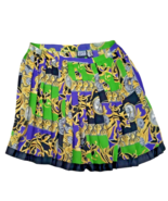 Bice Permanent Pleated ladies Medium Skirt silver clock - $18.05