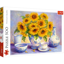 Trefl 500 Piece Jigsaw Puzzles, Sunflowers, Plant and Flower Puzzles, Painting - $20.99