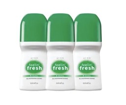 Avon Feelin&#39; Fresh ROLL-ON Deodorant | 3 Value Pack | 2.6OZ Each - £12.59 GBP