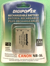 Digipower NB-5L 3.7V 850 mAh Battery for Canon SX230 SX210 SX200 SD970 - £11.60 GBP