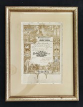 1890 Antique Reindoller St. Louis Mo Baptism Certificate Frame Genealogy Furney - £70.42 GBP