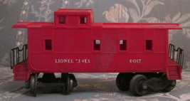 LIONEL LINES #6017 POSTWAR  RED  CUPOLA CABOOSE O27 GAUGE - $9.95