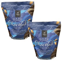 2 packs Member&#39;s Mark Dark Chocolate Thins with Almonds and Sea Salt Can... - £28.46 GBP